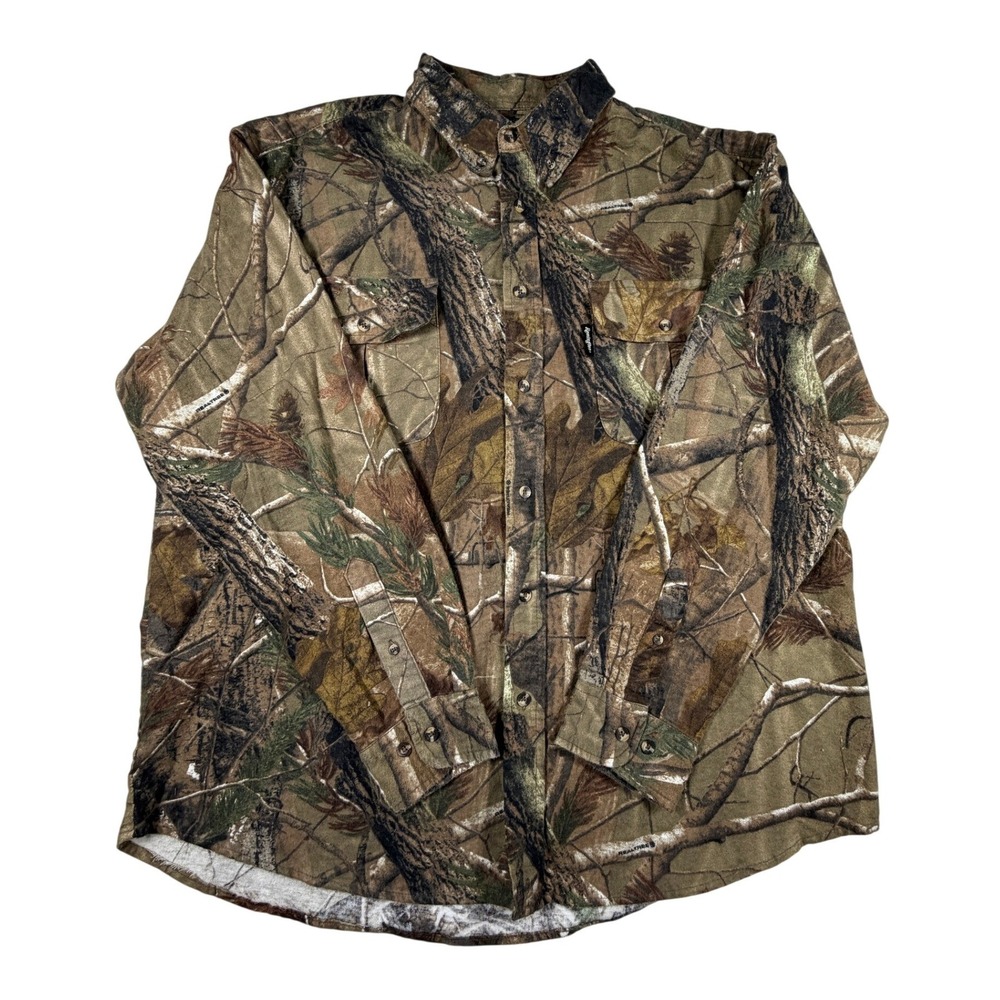 Remington Mens XL Realtree AP Camo Long Sleeve Button Down Hunting Shirt 25001